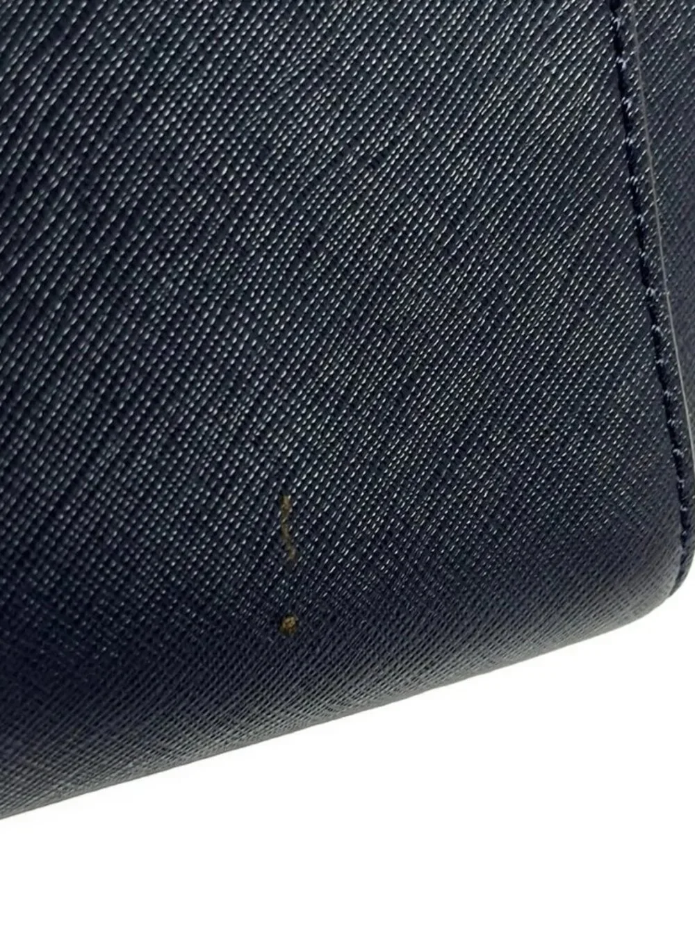 TORY BURCH Dark Navy Leather Tote Bag